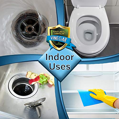 20% Vinegar Pure Natural & Safe Industrial Strength Concentrate for Home & Garden & Literally Hundreds of Other Uses - 4X Stronger Than Regular Vinegar (128-Ounce Gallon Refill)