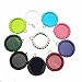 IGOGO Mixed Colors Flat Bottle Caps with Holes and Rings – 1 Inch Aluminum Bottle Cap Pendants for DIY Jewelry, Crafts, Keychains – 50 PCS