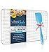 100% Stainless Steel Wire Cooling Rack for Cooling and Baking fits Jelly Roll Pan - Oven Safe, Heavy Duty (10