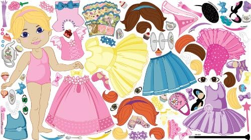 Mona Melisa Designs, Interactive Wall Play Set, Wall Doll, Braelyn