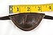 Leather Eyepatch. Slight Convex Eye Patch (Left Eye, Brown)