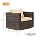SUNCROWN Outdoor Chaise Lounge Patio Lounge Chair with 9FT Patio Umbrella - 81