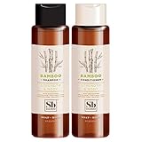 Soapbox Shampoo and Conditioner Set with Silica from Bamboo, Jojoba Oil, Aloe and Shea Butter for Strength and Body for All Hair Types, 16 Ounces Each