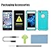 Janazan Waterproof Case for iPhone 6 Plus/6s Plus［5.5-Inch ］, IP68 Certified Drop Resistant Full Sealed Underwater Protective Cover, Shockproof, Snowproof, Dirtproof for Outdoor Sports (Grass Blue)
