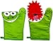 Mitten Monsters Cooking Mittens - 1 Pair - Green Oven Mitts