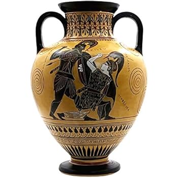 Amazon Com Amphora Achilles Slaying Penthesilea Ancient Greek