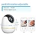 WiFi Baby Monitor, 1080P Wireless Security Camera 2 Way Audio and Night Vision, Motion Tracker, Compatible with Alexa Echo Show, Indoor Surveillance Camera with Cloud Storage for Baby/Dog/Cat (White)