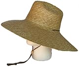 Super Wide Brim Lifeguard Hat Straw Beach Sun Summer Surf Safari Gardening UPF