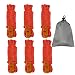 Reflective Nylon Rope, OBKJJ Tent Guyline Rope, with Ultra-light Aluminum Alloy Ceiling Rope Adjuster, Suitable for Camping Hiking Backpacks - Essential Camping Accessories, 6 Pieces 4MM 13 FT(Red) primary