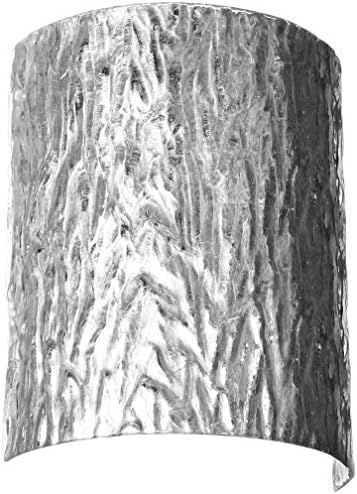 Besa Lighting 7090SFGO Tamburo 8 Collection Wall Sconce Replacement Glass, Stone Silver Foil Art Glass