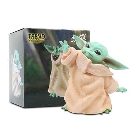 GRTG 8cm Star Wars Baby Yoda Colección Acción Figura Juguete PVC Miniatura Juguetes Muñeca Regalo para El Día del Niño Un: Amazon.es: Hogar