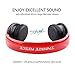 On-Ear Headphones for Girls/Woman, Bluetooth Wireless Stereo Headsets with Built-in Mic ,Soft Earmuff ,Support Micro SD Card Music Play and FM Radio for iPhone Samsung Cell Phone - Red