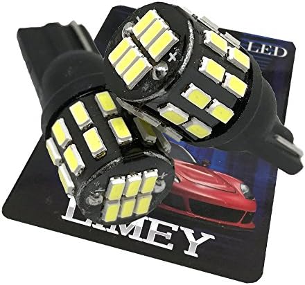 Limey T10 Led ポジションランプ ホワイト 白 爆光 30連 6000k 1 6w 無極性 12v ポジション灯 車 バイク Ledバルブ 2個入