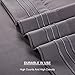 TEKAMON Queen Bed 6 Piece Sheet Set Cooling 100% Microfiber Polyester Extra Deep Pocket Fitted Sheet Luxury Soft,Breathable,Wrinkle Free Flat Sheet Dark Grey