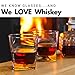 Taylor'd Milestones 10 oz Scotch Glasses, Whiskey Glass Set Includes 2 Diamond Etched Old Fashioned Tumblers