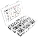 LOKMAN Hose Clamp, 60 Pieces Stainless Steel Adjustable 6-38mm Range Worm Gear Hose Clamp, Fuel Line Clamp for Plumbing, Automotive and Mechanical Applications primary