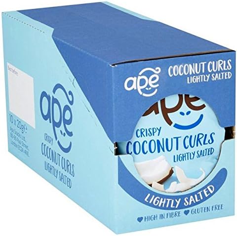 Ape Crispy Coconut Curls Salted Case - 10 x 20g (0.44lbs)