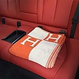 H-Blanket wool Cashmere Knitted Throw Blanket for Couch/Chair/Love Seat/Car Camping Blanket Shawl (55