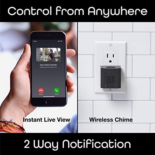 Geeni QUICKPEEK Smart Doorbell Camera 1080p Chime No Hub, Easy