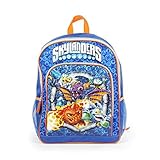 Skylanders Blue 16 Inch Backpack with Card Slot for Boys