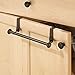 iDesign York Metal Over the Cabinet Dish and Hand Towel Bar Holder for Kitchen, Bathroom, 10.5