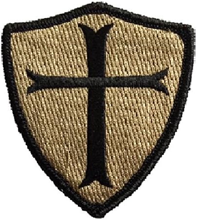 HLK Culpeper Tactical Morale Hook Patches Crusader 3" Shield (Coyote)