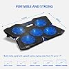 E-PRANCE-Cooling-Pad-Gaming-Laptop-Cooler-USB-Powerful-Laptop-Cooling-Pad-with-5-Fans-Quiet-Slim-Light-Weight-Fits-for-14-17-Notebook E-PRANCE Cooling Pad Gaming Laptop Cooler - USB Powerful Laptop Cooling Pad with 5 Fans Quiet Slim, Light Weight Fits…