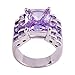 Psiroy 925 Sterling Silver Plated Simulated Tourmaline Knuckle Wide Band Ring Size 7
