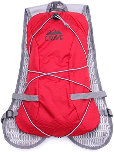 Crave Outdoors Hydration Backpack 1.5L Water Bladder Cycling Running Hiking Pack. Fits Men Women Children.