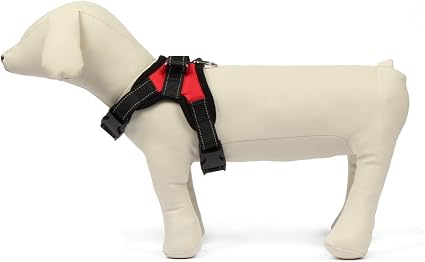 Harnais Anti Traction Pour Petit Moyen Chien Chiot En Tissu Oxford 600d Rouge M Funkeen