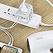 Castries European Adapter,2300W high Power Travel Adapter with 4 USB Charging Ports for International Power adapters in More Than 170 Countries (Gray White)
