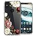 Motorola One Case, Moto One Case, Moto P30 Play Case with Flowers, Sophmy Shockproof Clear Floral Pattern Soft Flexible TPU Back Slim Case Cover for Motorola Moto One (Blossom Flower)