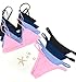 CUPSHE Women's Solid Color Back Hook Bikini Set Beach Swimwear Bathing Sui (L, Dark Blue)