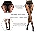 HONENNA Sheer Reinforced Crotch Pantyhose Tights With Back Seam (Medium, Black)