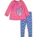 Trolls Poppy Toddler Girls' Fashion Tunic Top & Leggings 2-Piece Set, Pink (2T)