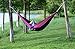 WoneNice Camping Hammock - Portable Lightweight Double Nylon Hammock, Best Parachute Hammock with 2 x Hanging Straps for Backpacking, Camping, Travel, Beach, Yard and Garden (Dark Green/Purple)