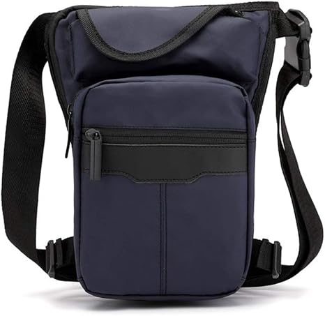 Amazon Co Jp 純色トレンド防水ナイロン素材スポーツレッグバッグ メンズマルチバッグカジュアル斜めバッグ アウトドアトラベルメンズバッグ 大容量 軽量 ブルー Color Blue ホーム キッチン