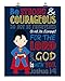 Superman Christian Superhero Nursery Decor Wall Art Print - Be Strong & Courageous Joshua 1:9 Bible Verse - Multiple Sizes