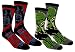 Star Wars Mens Casual Crew Socks 2 Pair Pack Darth Vader Yoda Charcoal/Black
