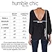 Humble Chic Bow Back Blouse for Women - Long Sleeve Chiffon Top Backless Tunic Shirt, Made in USA (Medium, Black)