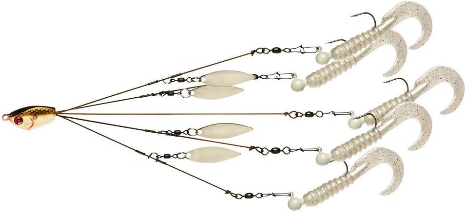Yum LuresYum Yumbrella Flash Mob Junior Ultralight Willow Blade Multi-Lure Rig