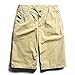 INFLATION Men's Classic Flat Front Casual Shorts,100% Cotton,14 Colors Choices , Khaki , 31