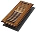 Decor Grates WL412-M 4-Inch by 12-Inch Wood Louver Floor Register, Medium Oak