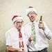Christmas Ties for Men, Fascigirl 4pcs Novelty Soft Polyester Xmas Printed Neckties for Men Boys Festival Theme Ties Red Blue Snowman Green Christmas Tree Neckties