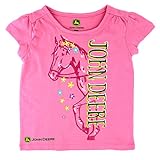 John Deere Little Girls Short Sleeve Horse Tee