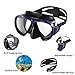 integity Dry Top Snorkel Set - Anti Fog Film Snorkeling Mask with 180° Panoramic Tempered Glass,Latest Dual Valve Free Breathing Anti-Leak Design Dry Snorkel Tube,Snorkeling Gear for Adults and Youth