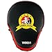 Cheerwing PU Leather MMA Boxing Mitt Punching Mitt Target Focus Punch Pad Training Glove for Karate Muay Thai Kick (Red)