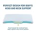 Anti Roll Baby Toddler Pillow for Sleeping in Crib - Breathable Memory Foam Head and Neck Support Pillow with Hypoallergenic Machine Washable Cover