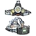 BORUIT RJ-5000 6000 Lumens Bright Headlight Headlamp Flashlight Torch CREE XM-L2 3 T6 3T6 LED with Rechargeable Batteries & Wall Charger for Hiking Camping Riding Fishing Running Hunting