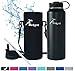 Stainless Steel Vacuum Insulated 40/32 OZ Sports Water Bottle|Best Water Bottle for Men&Women|BUY ONE GET THREE FREE GIFTS-A Straw Lid& A Bottle Pouch & A Bottle Brush